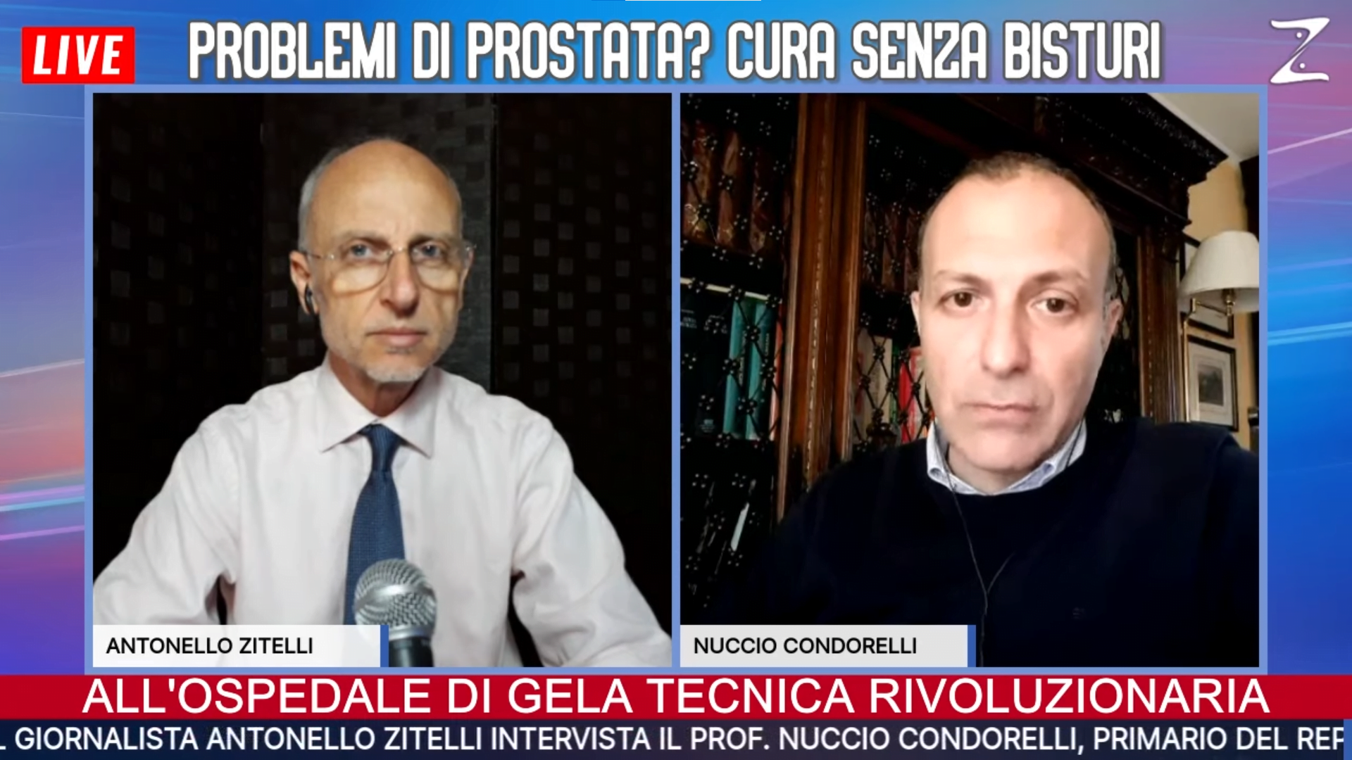 Antonello Zitelli intervista al Dott. Nuccio Condorelli: Problemi di prostata? Ecco la cura senza bisturi